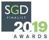 Logo for being an Society of Garden Designers Awards finalist